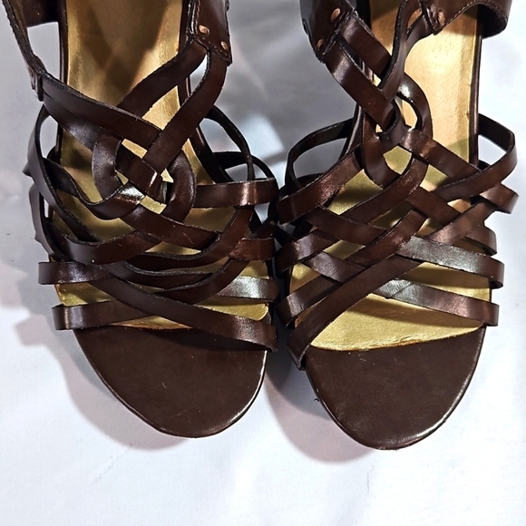 Metoo Brown Womens Sandals Size 8 - Picture 3 of 10